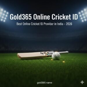Gold365 Online Cricket ID featured image showing cricket betting platform and official domain
