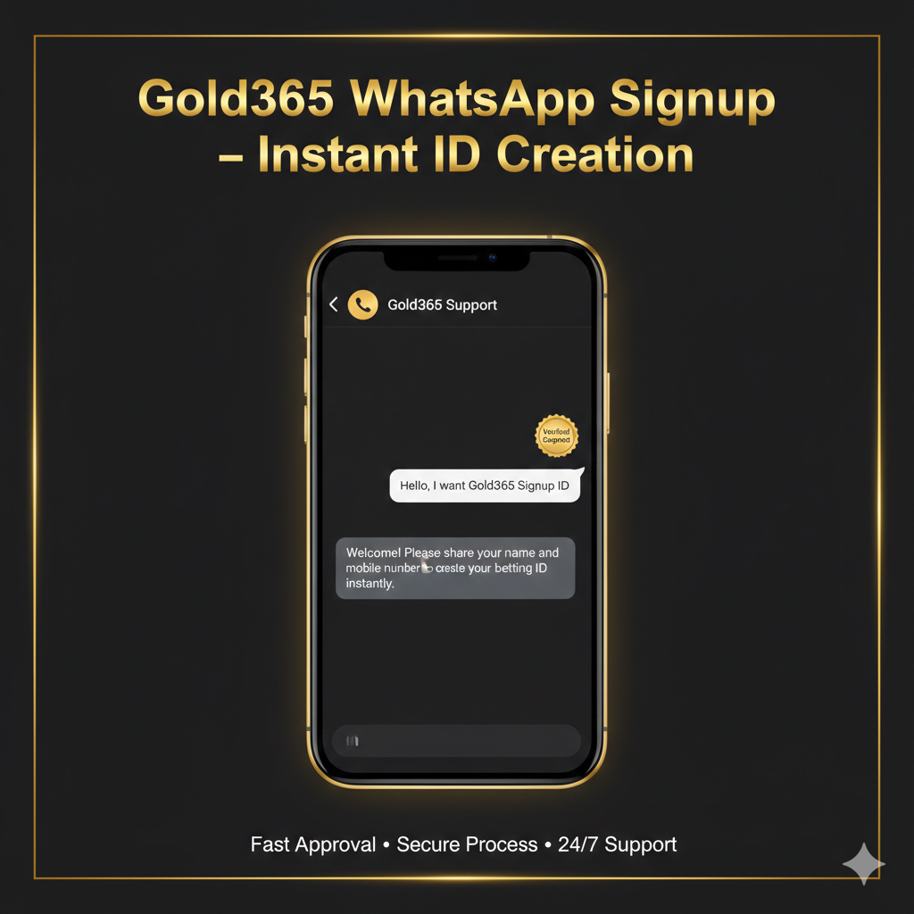 Gold365 registration via WhatsApp process
