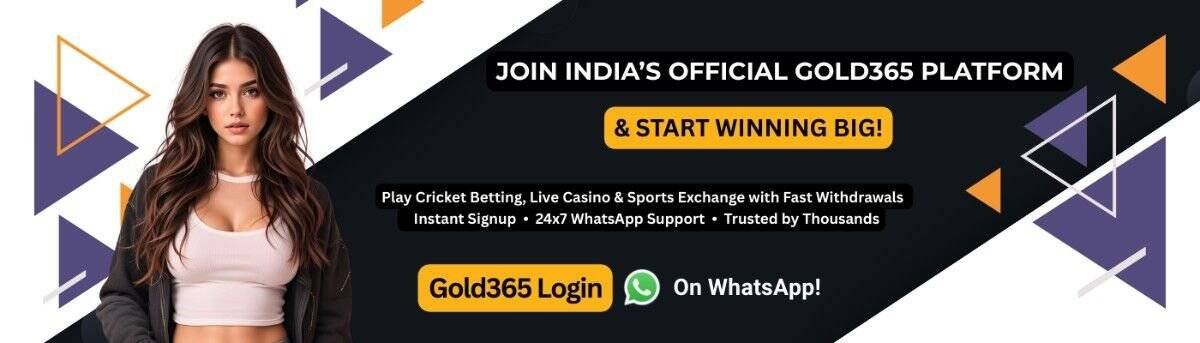 Gold365 Login start now and win big Banner