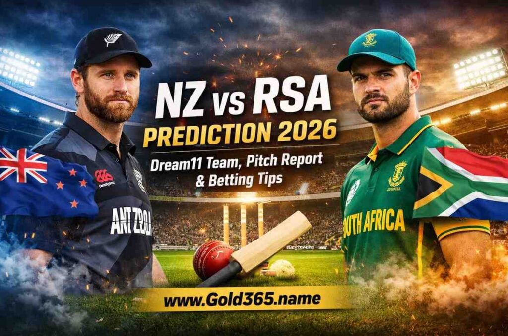 NZ vs RSA Prediction 2026 4th T20I Dream11 Team Pitch Report New Zealand vs South Africa match analysis Gold365