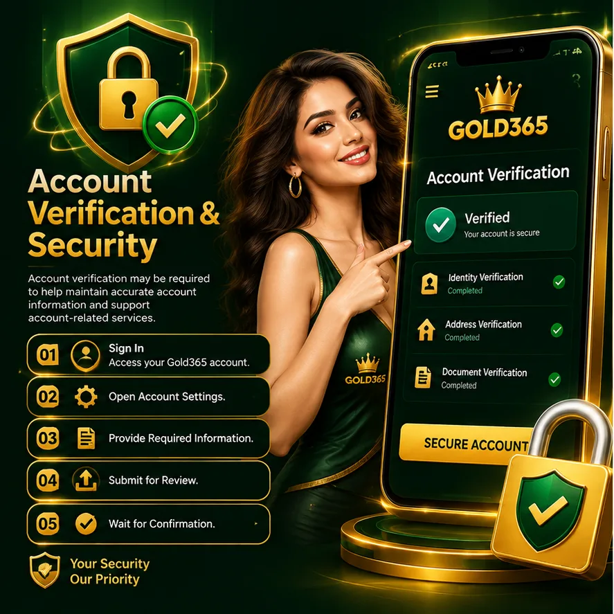 Gold365 account verification process