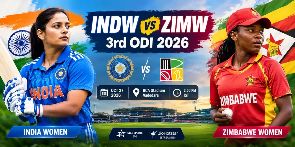 INDW vs ZIMW 3rd ODI